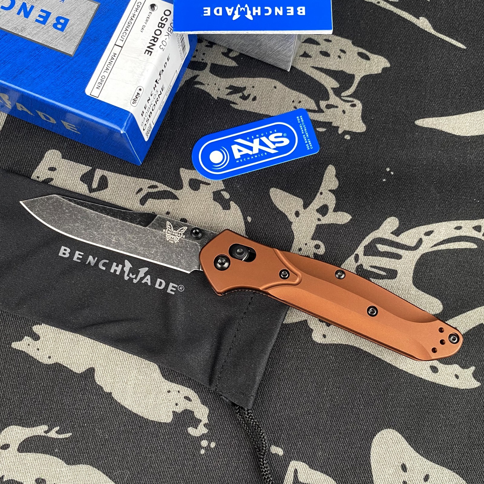 Benchmade 940BK-03 Osborne Burnt Copper Aluminum MagnaCut Blade Folding Knife Benchmade 940BK-03 Osborne Burnt Copper Aluminum MagnaCut Blade Folding Knife
