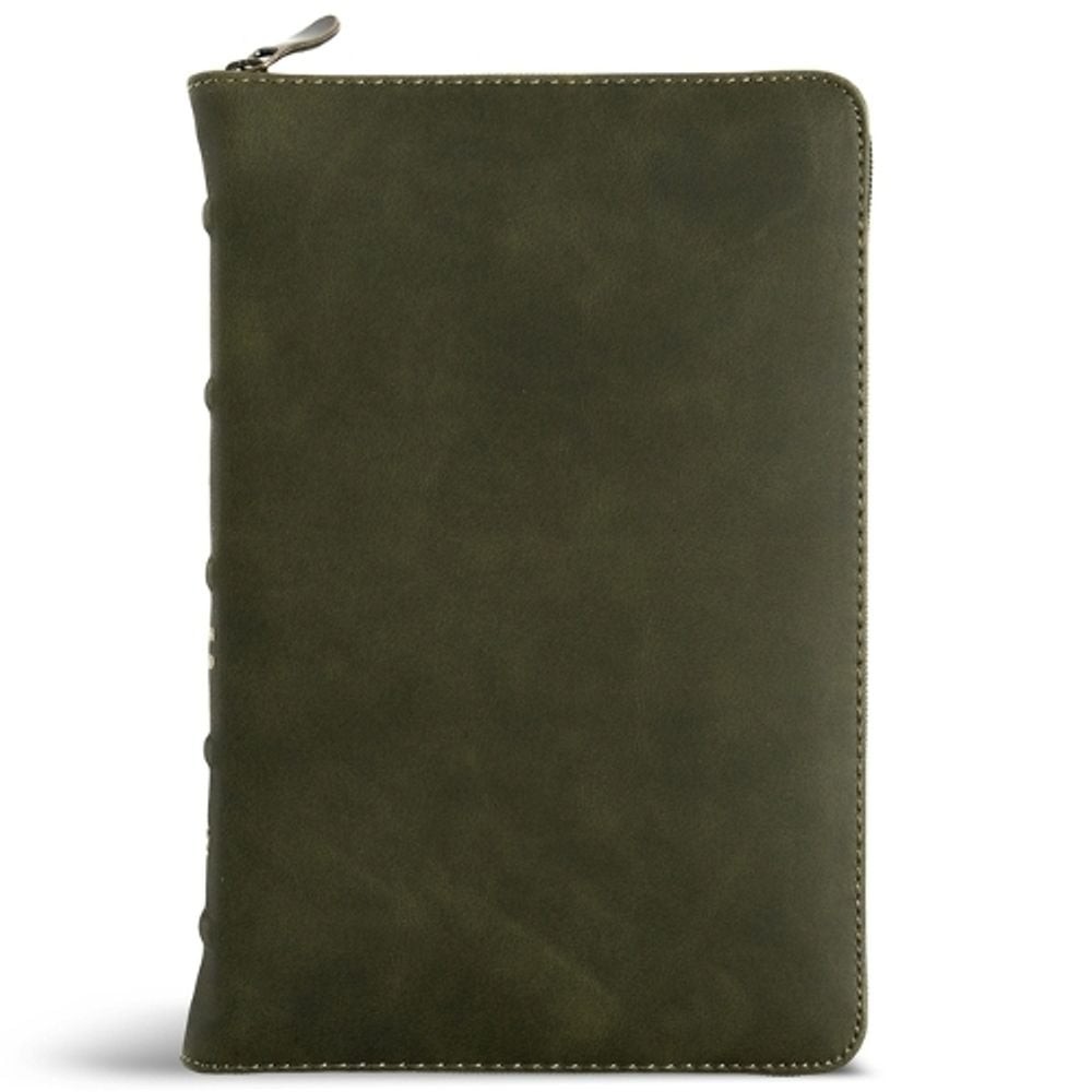 CSB Personal Size Bible, Holman Handcrafted Collection, Zipper Closure, Marbled