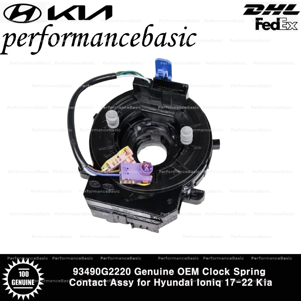 93490G2220 Genuine OEM Clock Spring Contact Assy for Hyundai Ioniq 17-22 Kia 93490G2220 Genuine OEM Clock Spring Contact Assy for Hyundai Ioniq 17-22 Kia