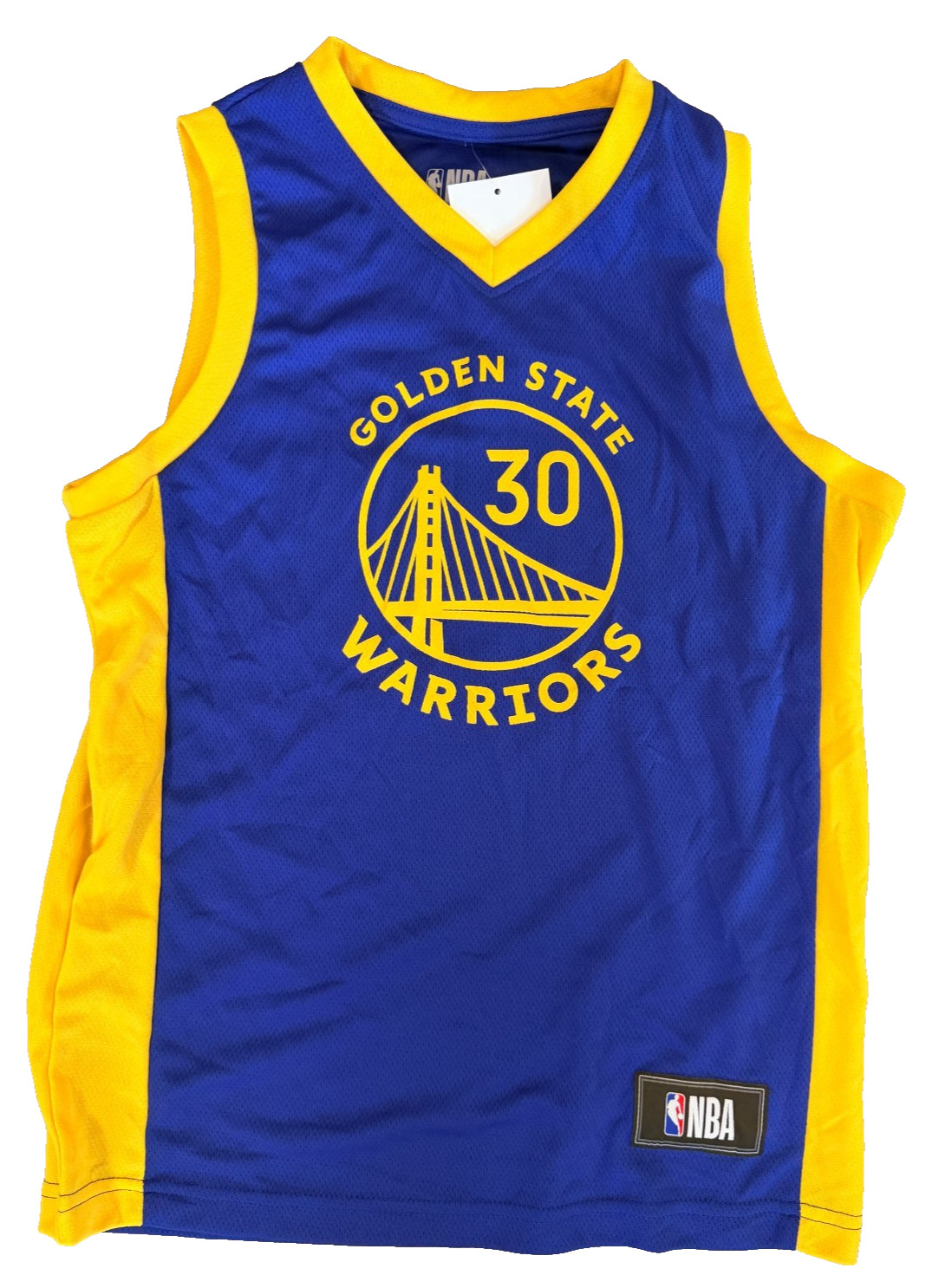 NBA Stephen Curry #30 Golden State Warriors NBA Boys Youth Jersey Blue/Yellow L