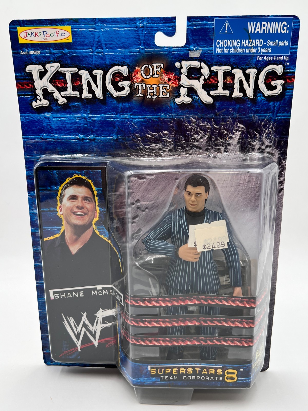 WWF Jakks Pacific 1999 Shane McMahon King of the Ring Superstars 8 MOC WWF Jakks Pacific 1999 Shane McMahon King of the Ring Superstars 8 MOC