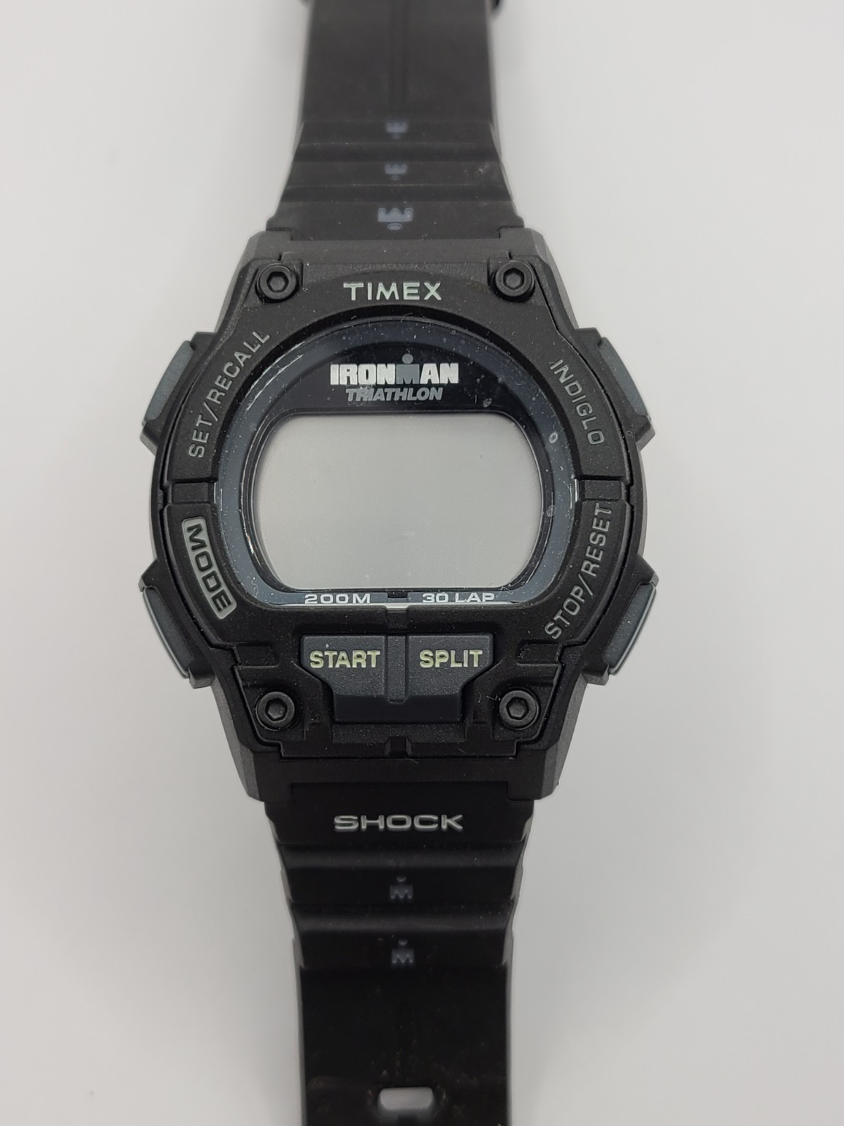Timex Ironman Triathlon Indiglo Shock Digital 30 Lap Watch T5K196