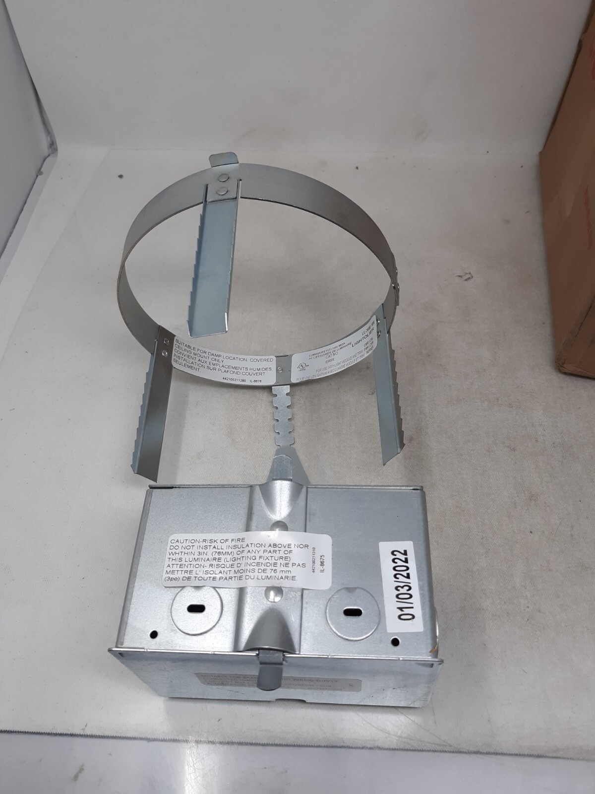 Lightolier UL-3698 Luminaire Fitting 962A 6RR LED Downlight Frame Kit