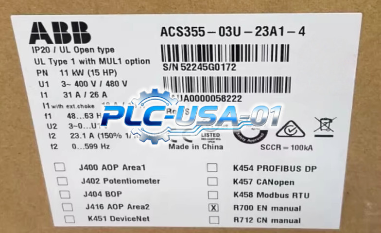 1PCS Brand New ABB ACS355-03U-23A1-4 Drive ACS355-03U-23A1-4  Fast delivery