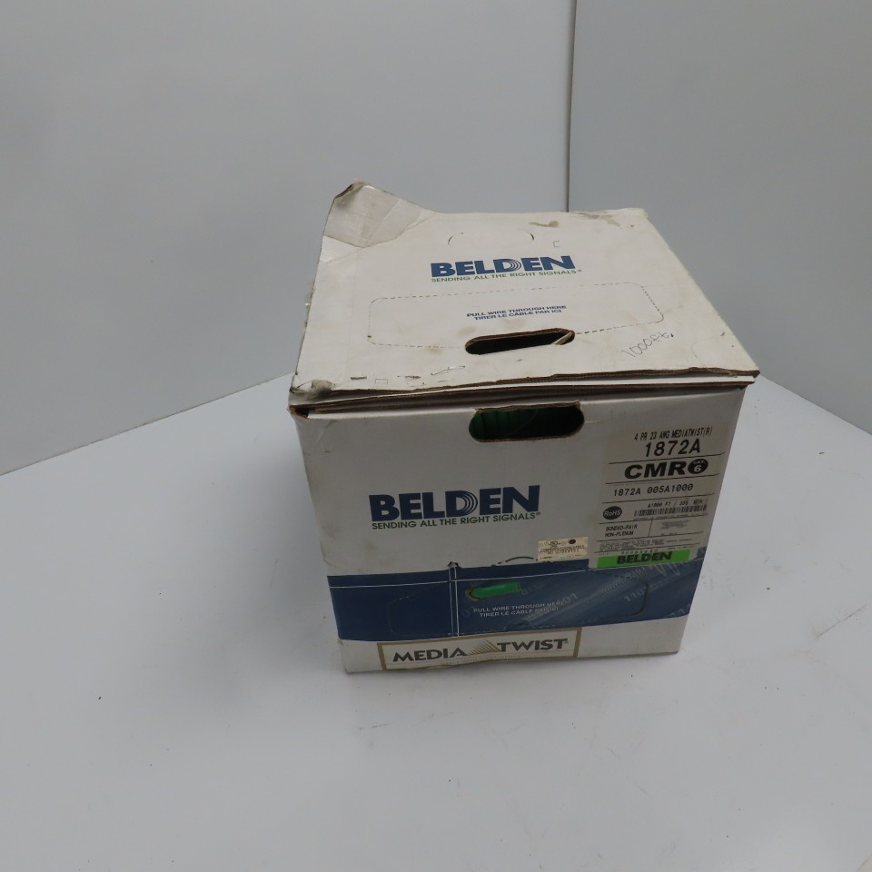 Belden 1872A 005A1000 23 AWG Cat 6 Horizontal Bonded Pair 4 Pair Cable 1000\'