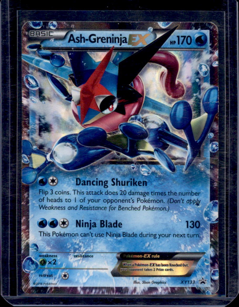 Ash-Greninja EX XY133 Holo Promo XY Promo Pokemon Damaged