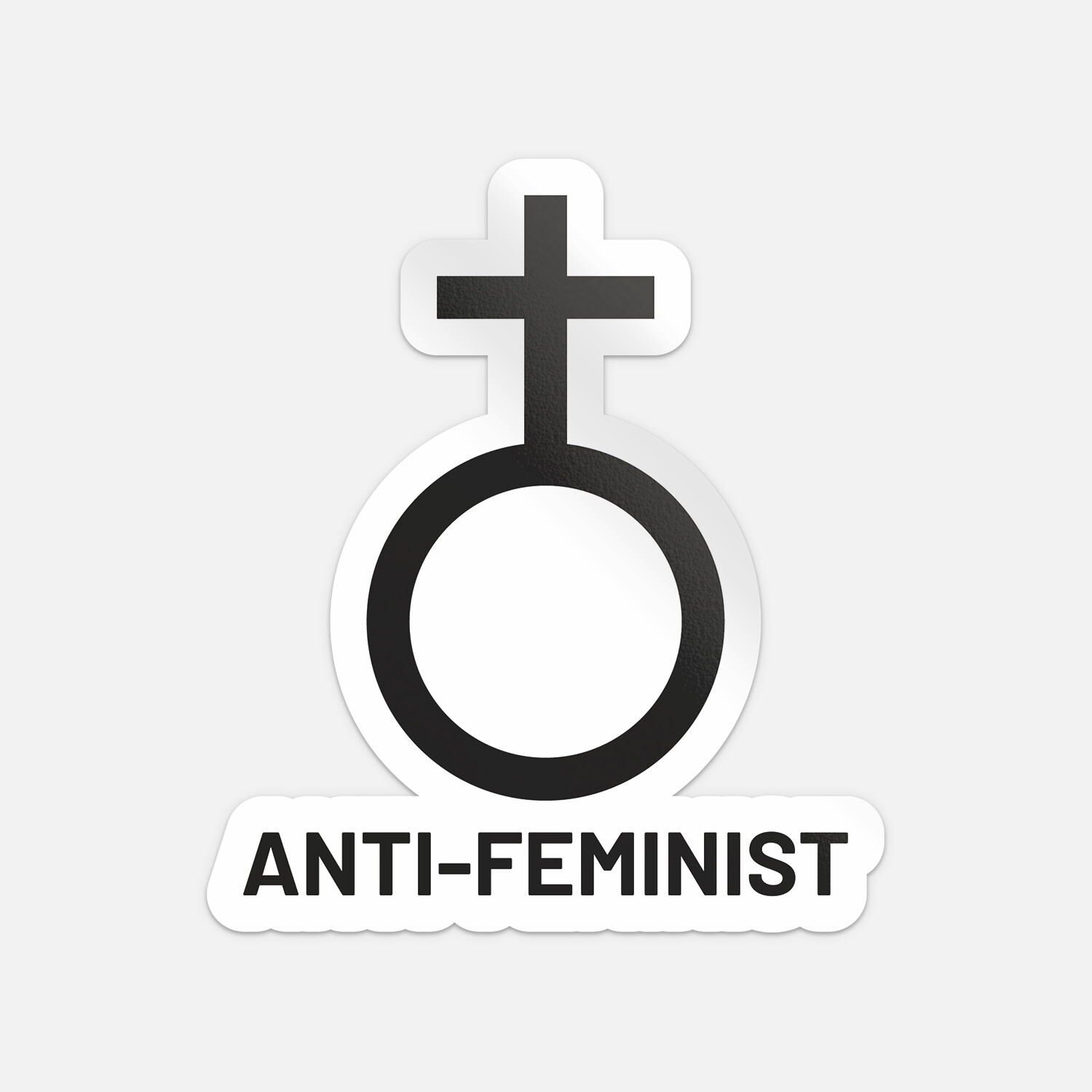 Anti Feminist Symbol Car Bumper Vinyl Sticker Decal