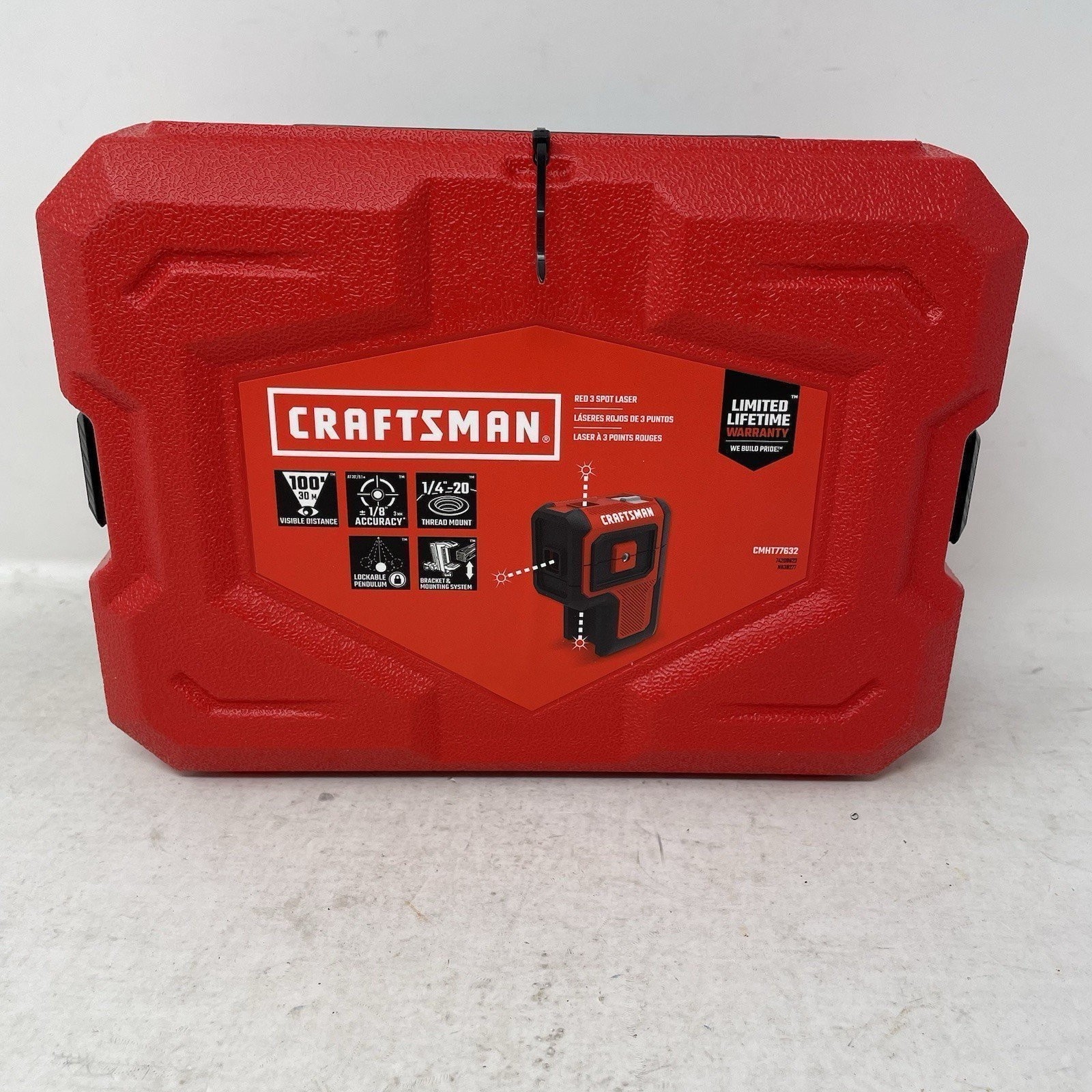 Craftsman 100ft 3-Point Self-Levelling Point Plumb Laser Kit - CMHT77632