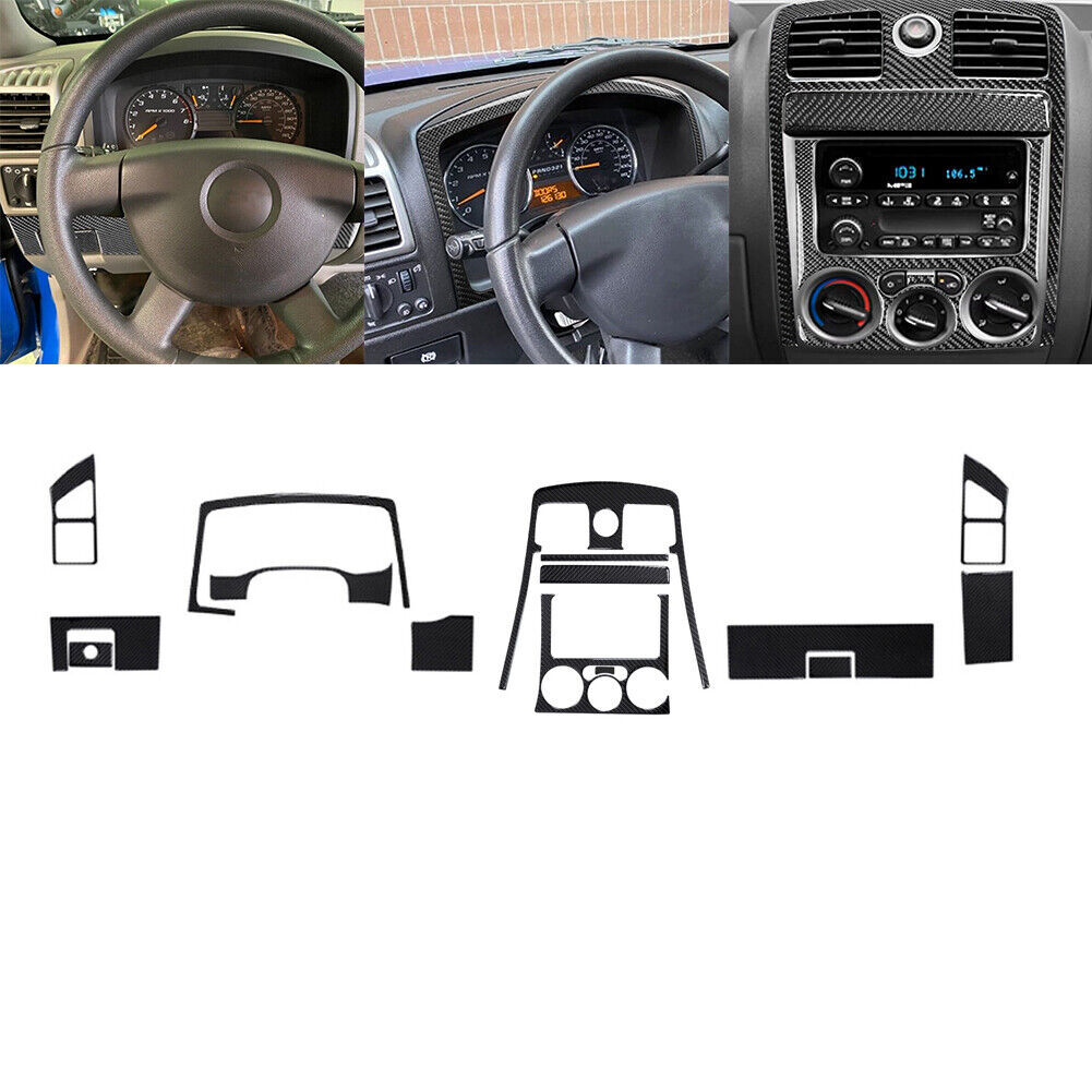 15pcs Carbon Fiber Center Console Dash Cover Trim For Colorado 2WD 2004-12 15pcs Carbon Fiber Center Console Dash Cover Trim For Colorado 2WD 2004-12