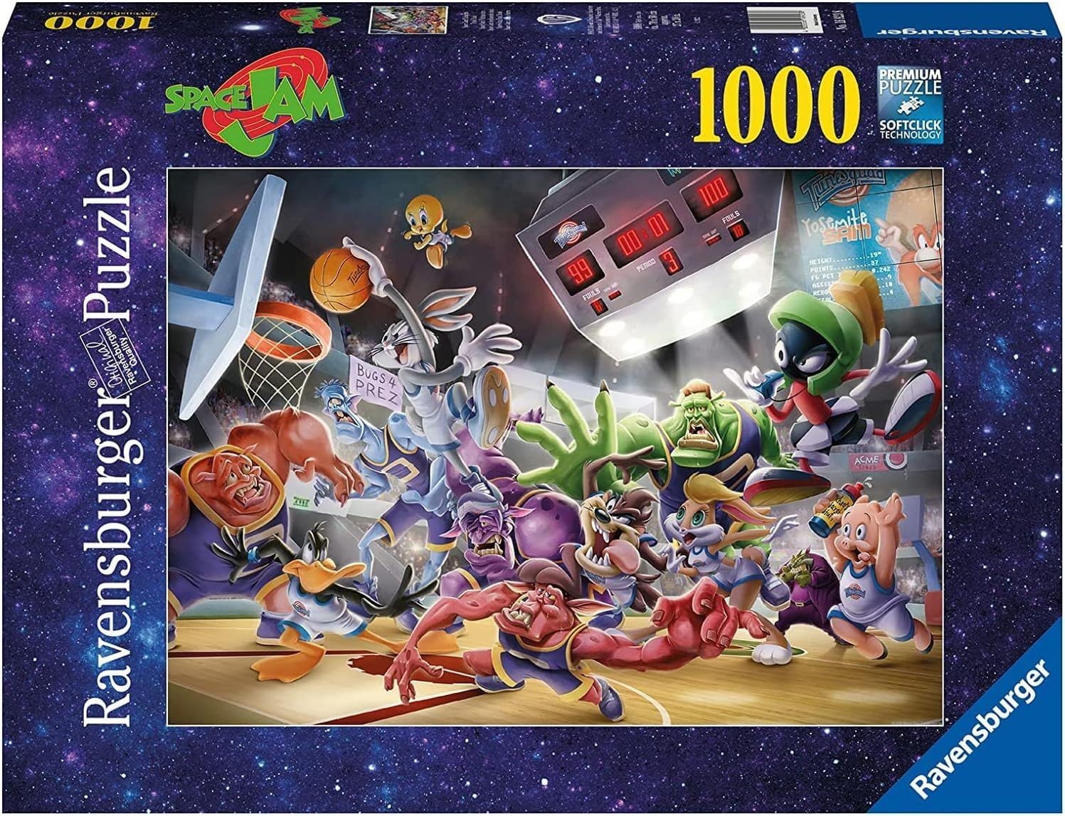 Ravensburger Space Jam: Final Dunk - Exciting 1000 Piece Jigsaw Puzzle Ravensburger Space Jam: Final Dunk - Exciting 1000 Piece Jigsaw Puzzle