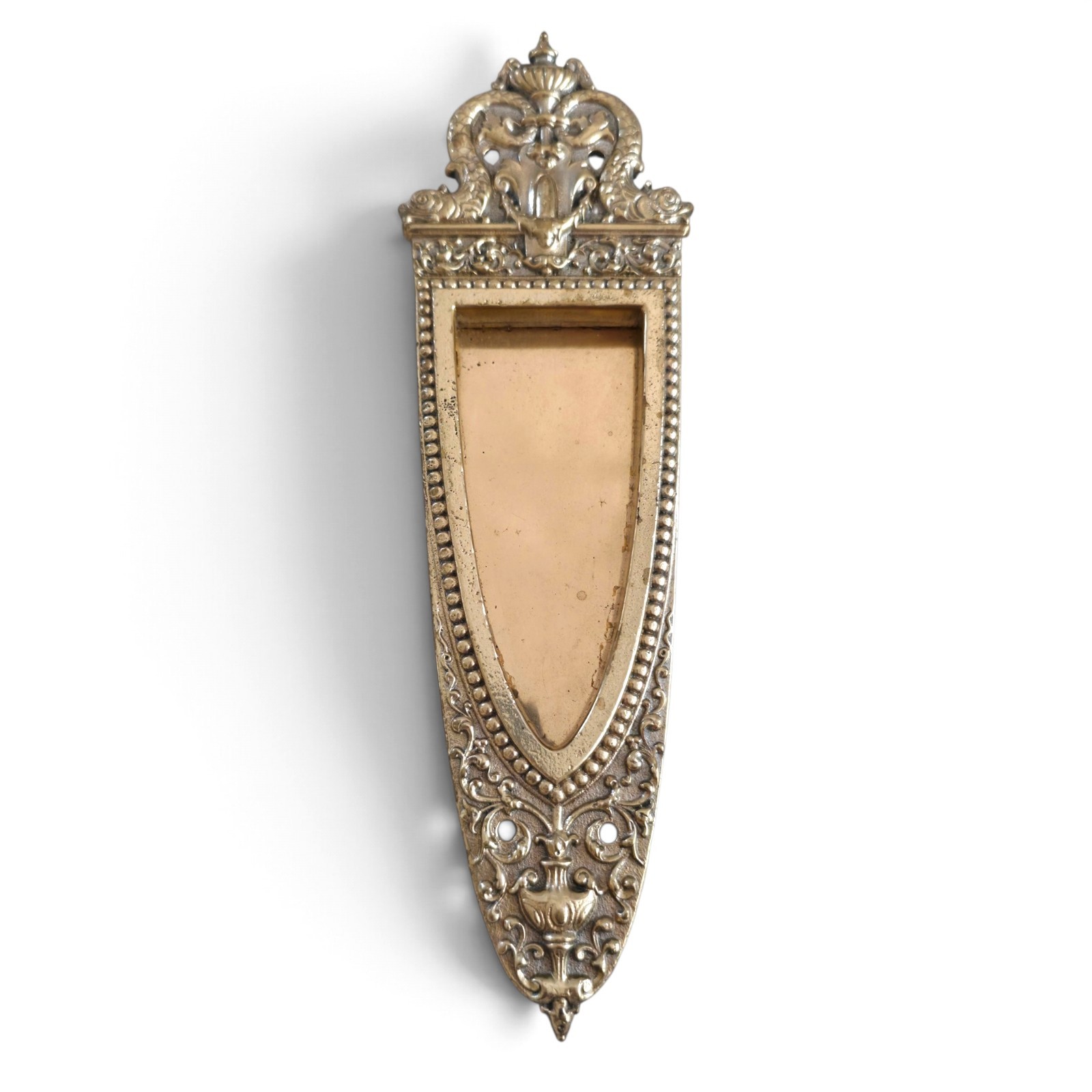 Vintage Sargent Brass Door Push Plate 9\
