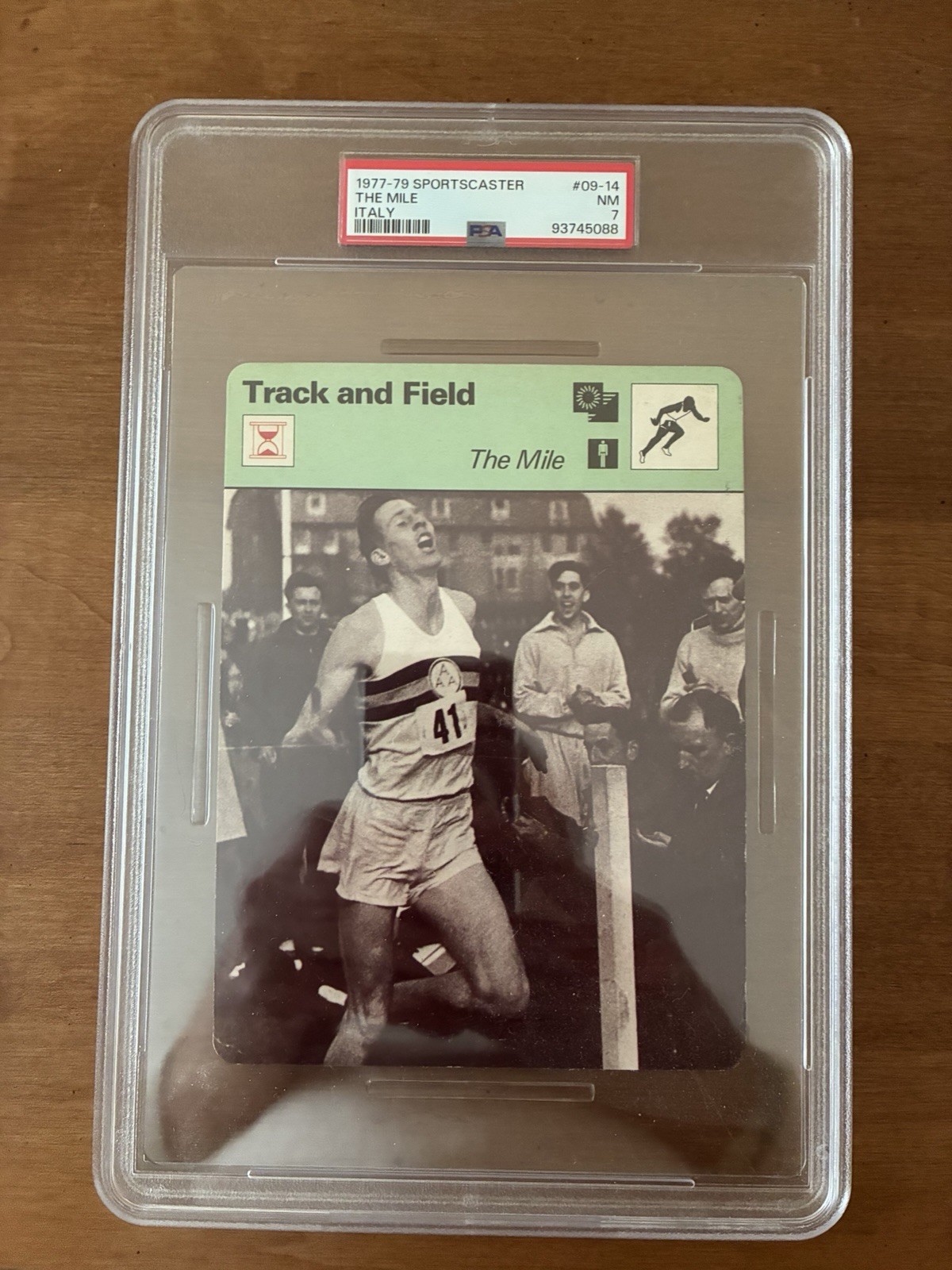 RARE 1977-79 Sportscaster #9-14 THE MILE Italy PSA 7 NEAR MINT POP 2 OLYMPICS RARE 1977-79 Sportscaster #9-14 THE MILE Italy PSA 7 NEAR MINT POP 2 OLYMPICS