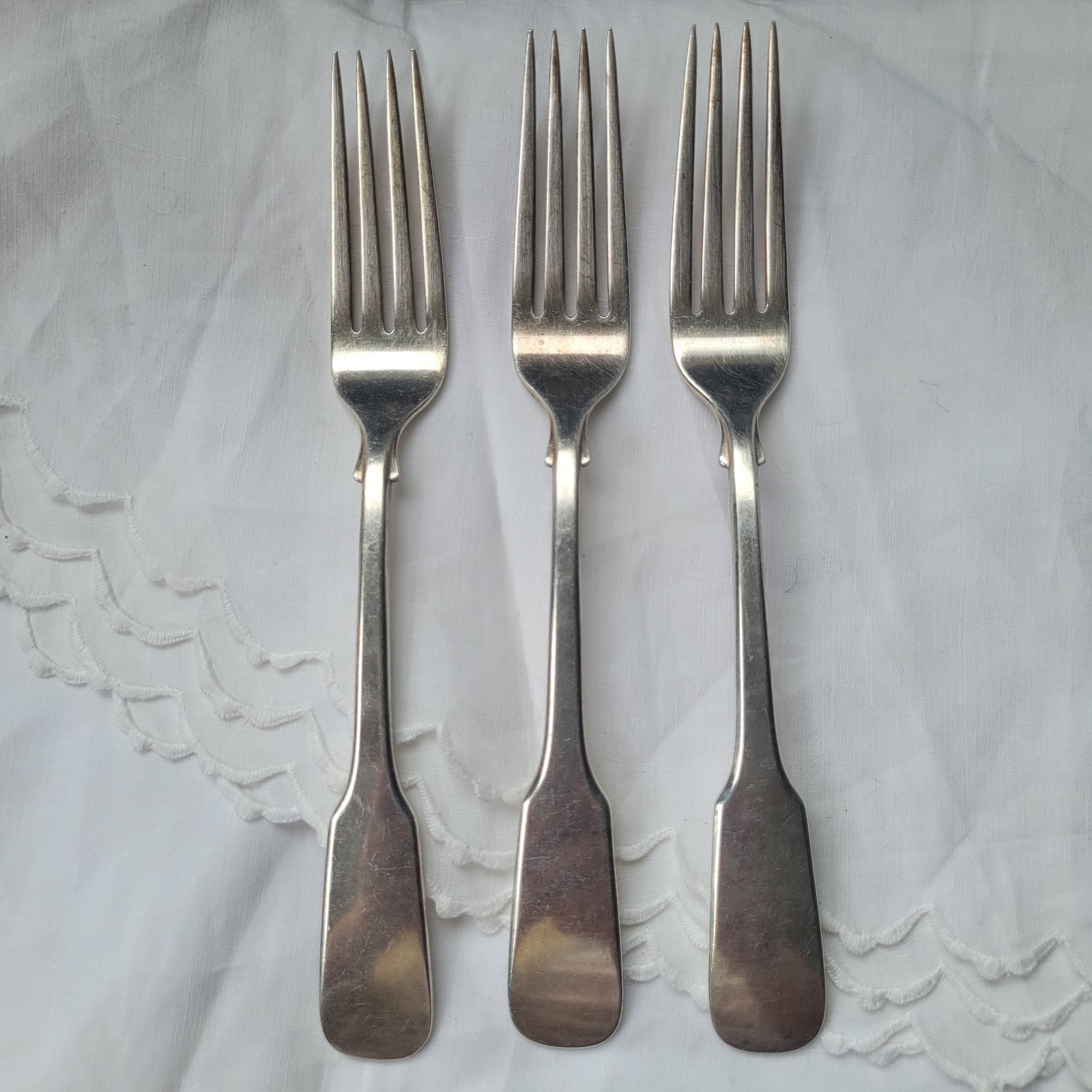 International Sterling Silver 1810 Dinner Forks 7.5\