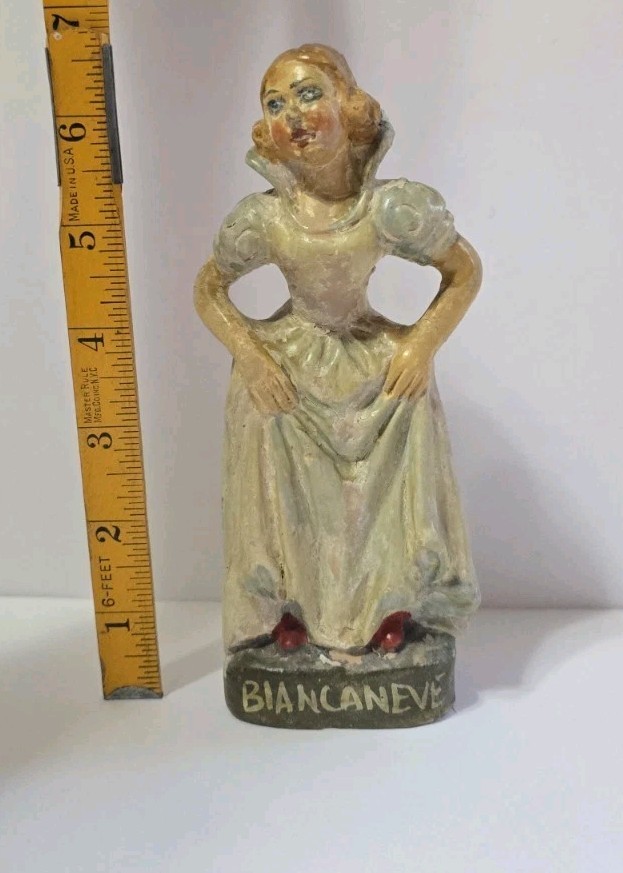 1930s Italian Terracotta Snow White Figurine.  Disney.   Please read Rare ?
