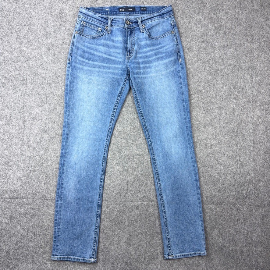 BKE Jeans Mens 30x32 Blue Mason Slim Straight Leg Stretch Denim Casual Y2K