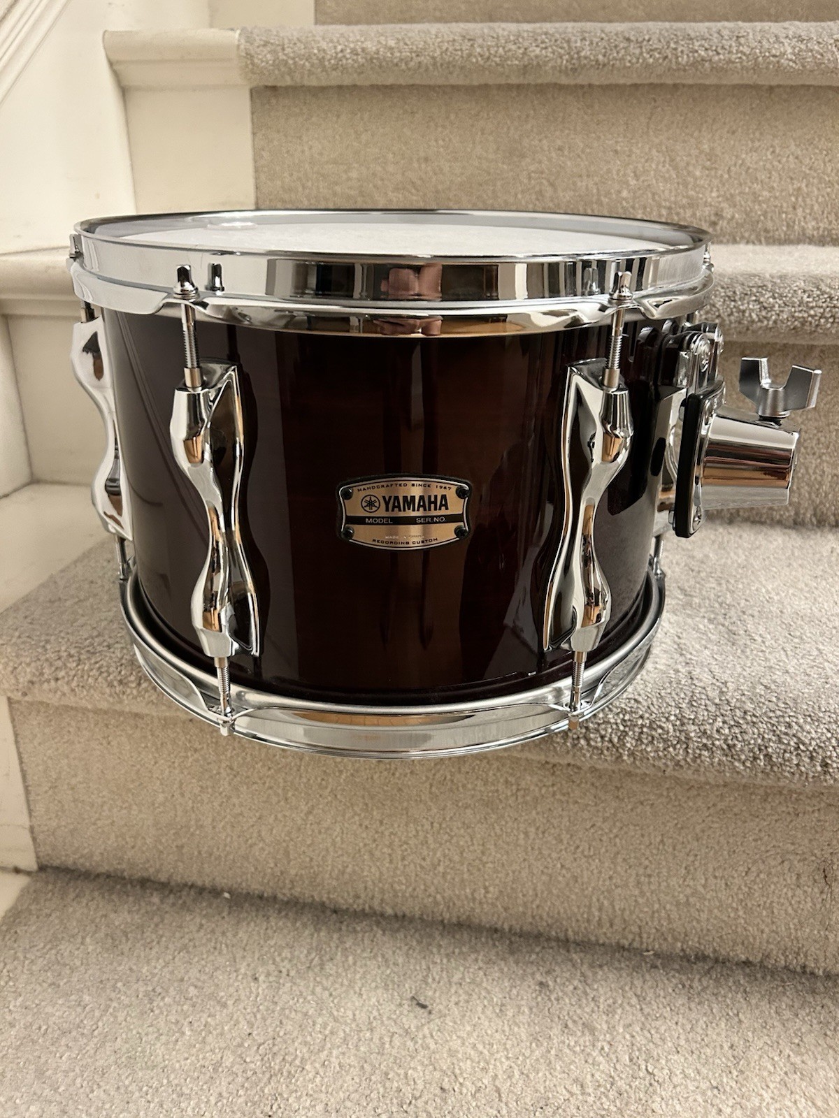 Yamaha Recording Custom Tom 12x8 Classic Walnut MINT Yamaha Recording Custom Tom 12x8 Classic Walnut MINT