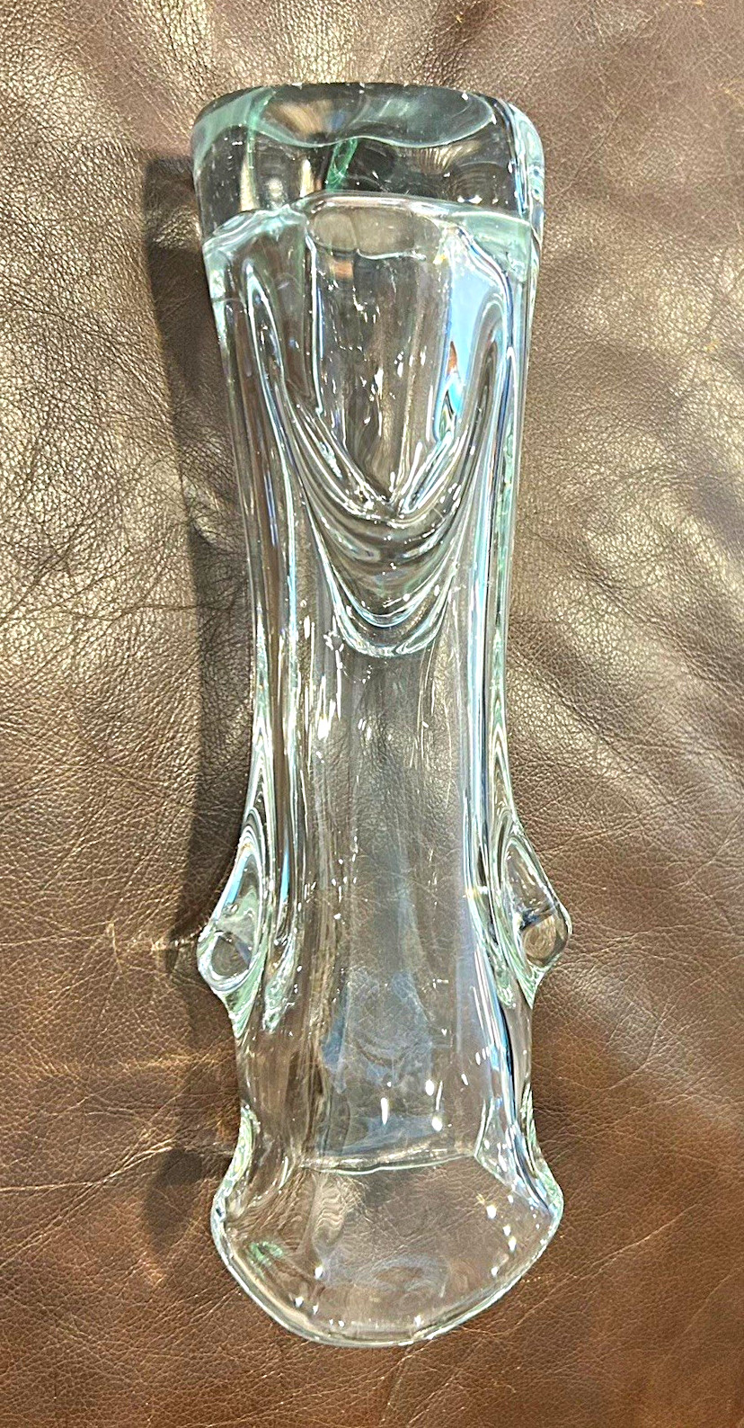 Clear Glass Vase for Home Decor  antique/vintage mid-century lightly used