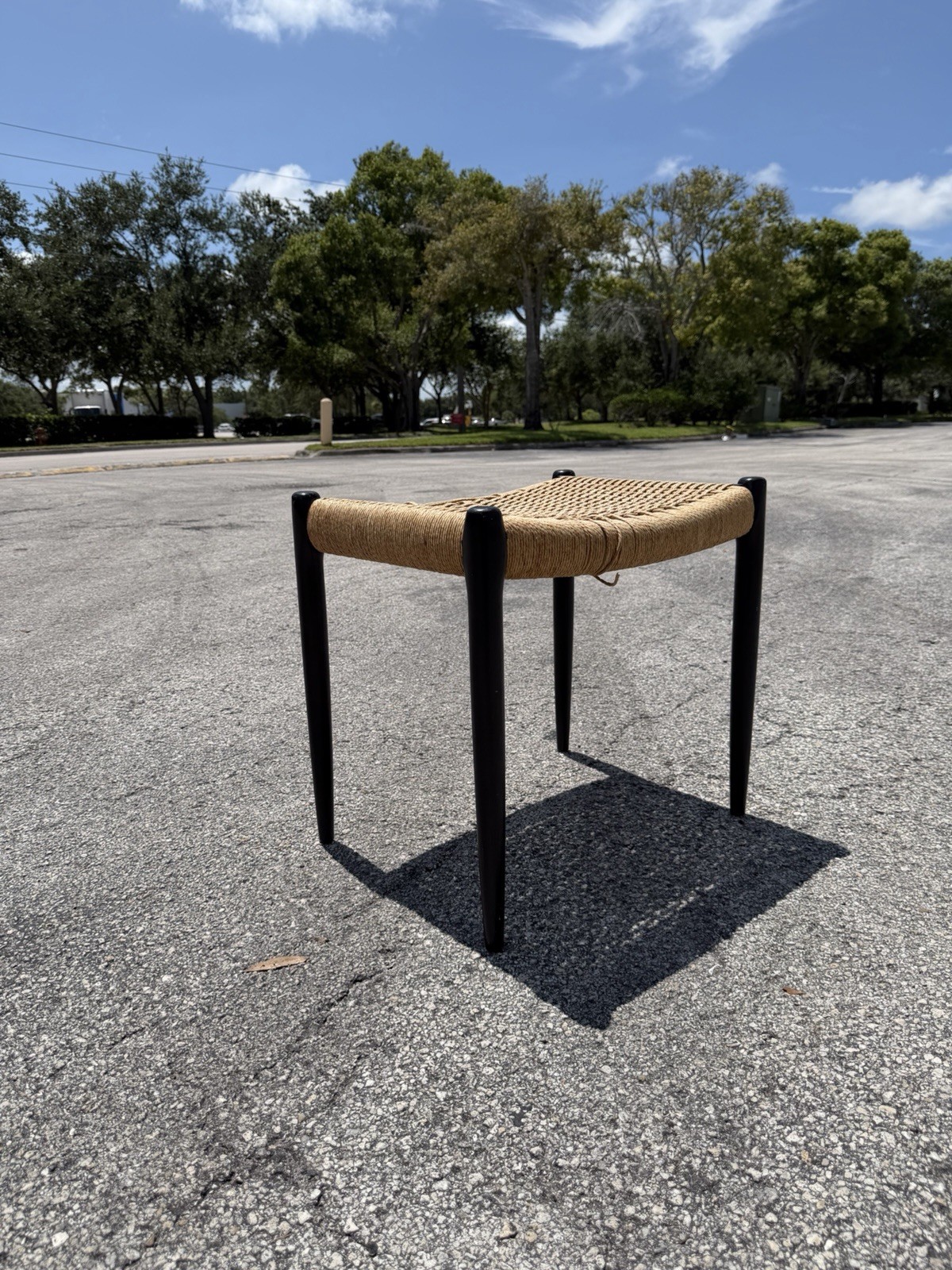 Vintage Niels Otto Moller Model 80 Stool JL Mollers Danish Modern Project