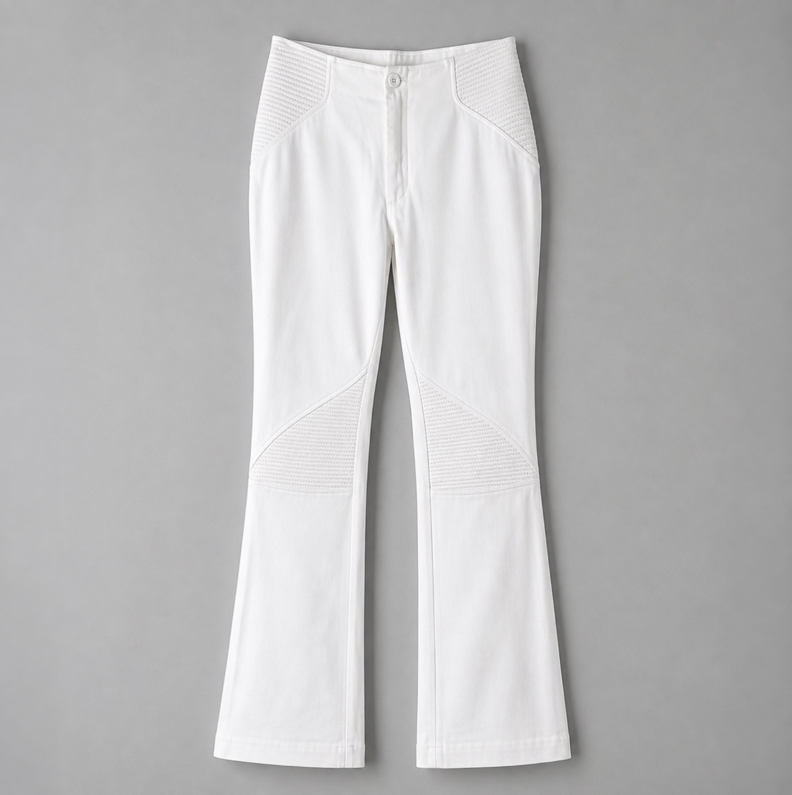 Vertigo Paris White Moto Flare Pants Made In France Vintage Size 8 FR 40 Stretch Vertigo Paris White Moto Flare Pants Made In France Vintage Size 8 FR 40 Stretch