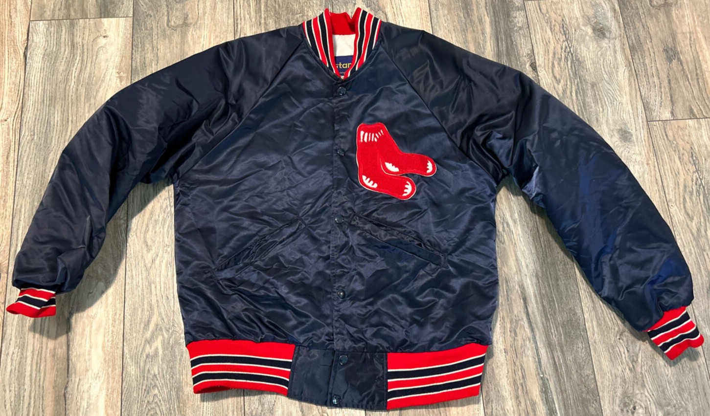 Starter Boston Red Sox MLB Satin Jacket Men’s M Navy USA Vintage 70s