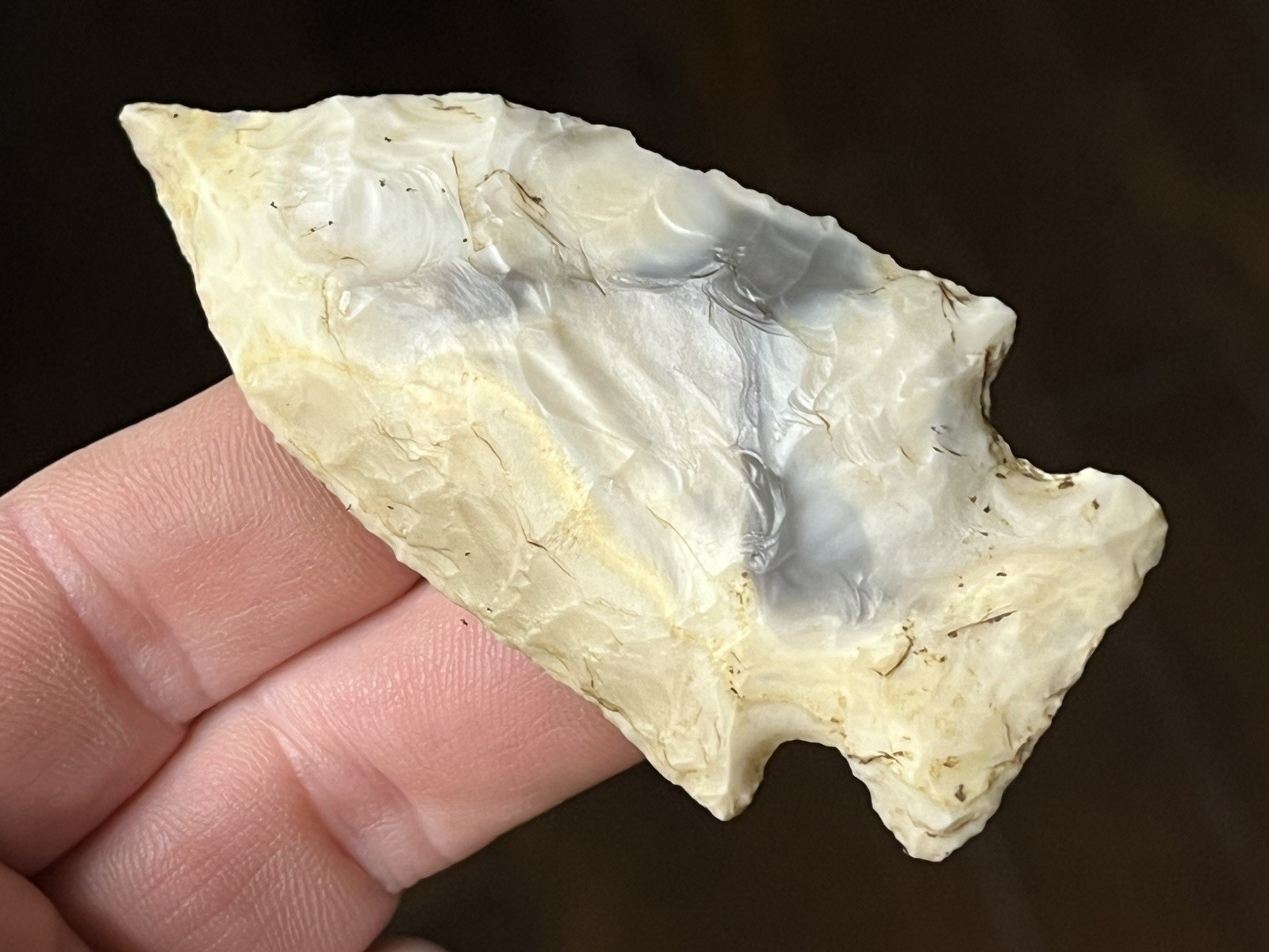 EXCEPTIONAL MISSOURI FERRY POINT ARROWHEAD AUTHENTIC INDIAN ARTIFACT 2f4