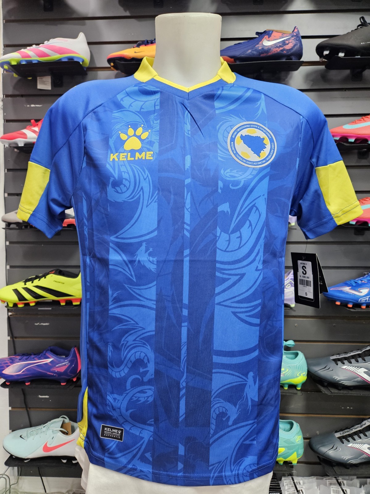 BOSNIA KELME 2026 HOME SOCCER JERSEY Next day UPS available - Ships from Florida