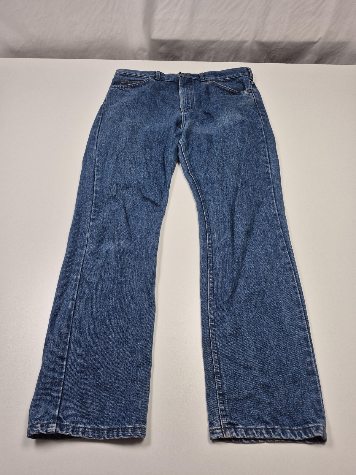 VTG L.L. Bean Jeans Mens 35x31 Blue Straight Leg Denim Regular Fit Made in USA