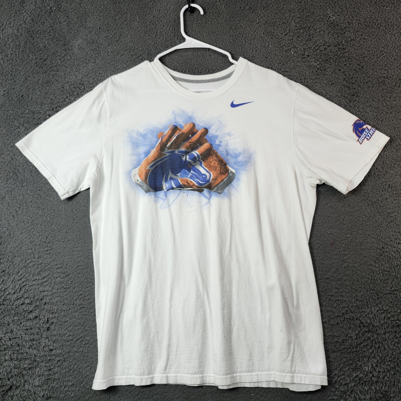 Boise State Broncos Shirt Mens XL White NCAA Football Nike Graphic Tee