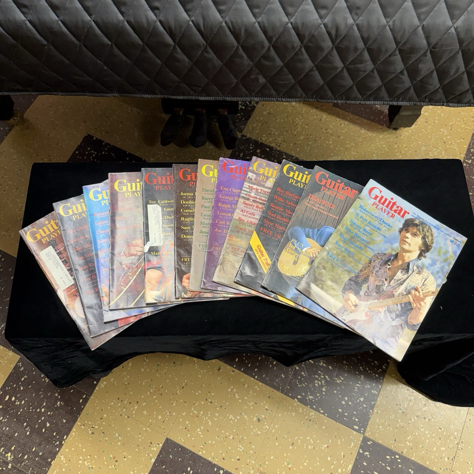 Vintage 1976 Guitar Player Magazine Complete Lot 12 Issues CLAPTON BETTS STILLS