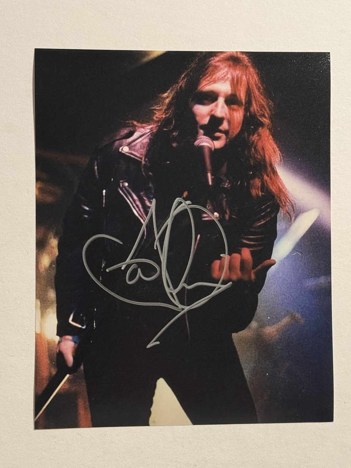 JON OLIVA SIGNED 8x10 PHOTO AUTOGRAPHED SAVATAGE TRANS-SIBERIAN ORCHESTRA COA