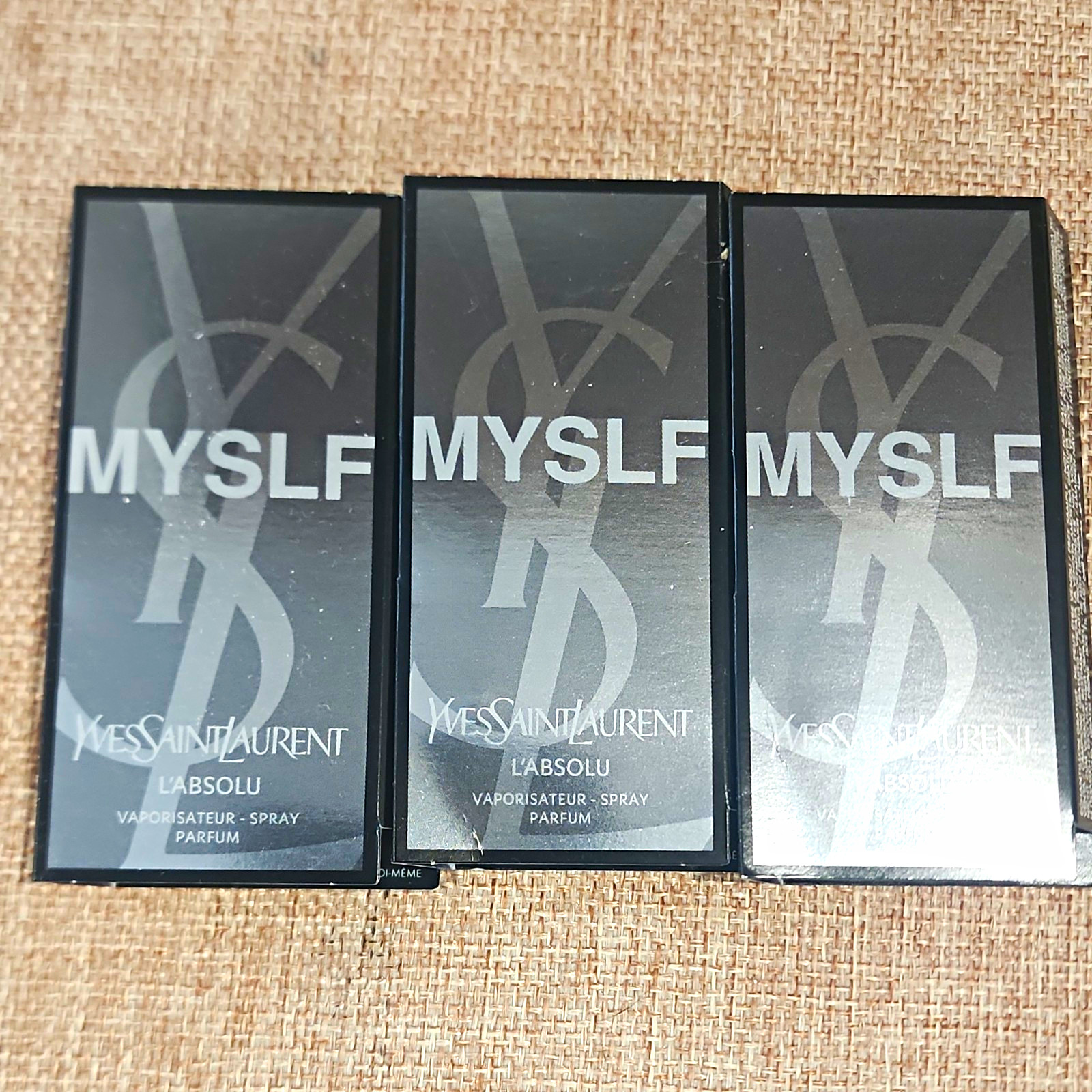 Lot Of 3 Yves Saint Laurent MYSLF L\'Absolu Parfum Spray Sample 0.04 fl oz Lot Of 3 Yves Saint Laurent MYSLF L\'Absolu Parfum Spray Sample 0.04 fl oz