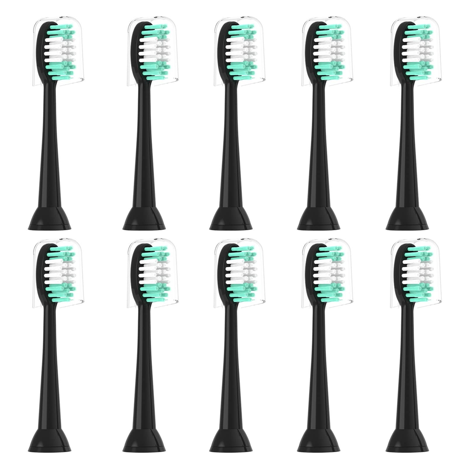 Replacement Toothbrush Heads Compatible with AquaSonic 10 Pack Replacement Toothbrush Heads Compatible with AquaSonic 10 Pack