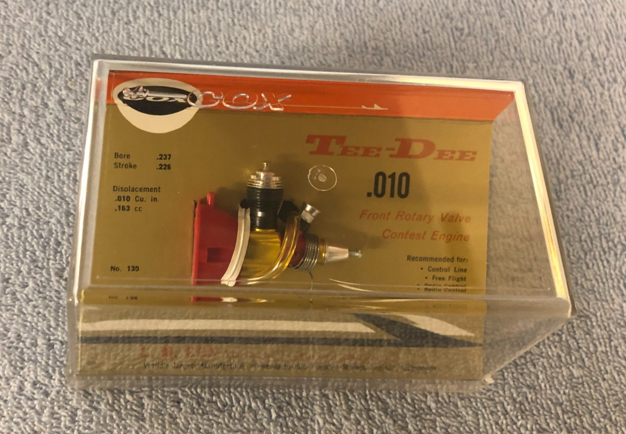 NIB Cox Tee Dee .010 No 130 Gas Airplane Engine Mint In Box NIB Cox Tee Dee .010 No 130 Gas Airplane Engine Mint In Box