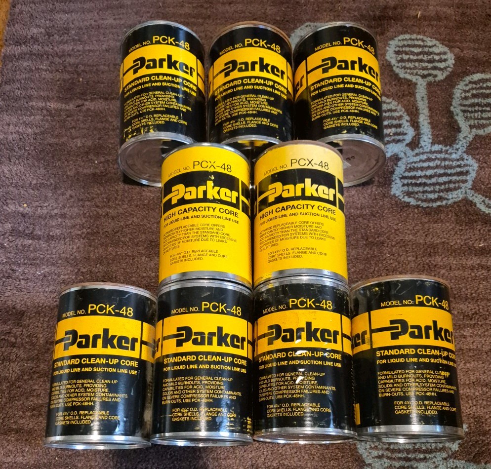 NOS Lot 9 Parker PCK-48 x7  PCX-48 x2 Filter Dryer Core FNFP