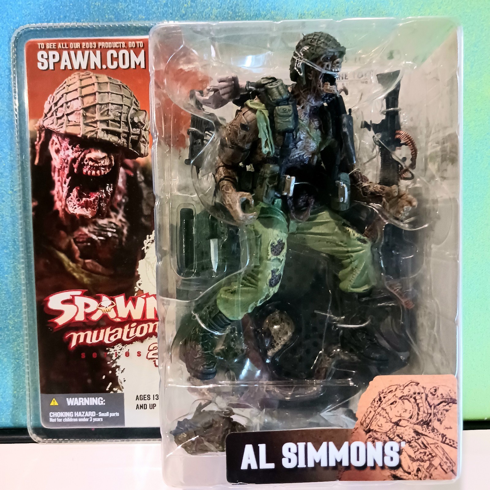 Spawn Mutations Series 23 Al Simmons Zombie Soldier SEALED Figure Vintage 2003