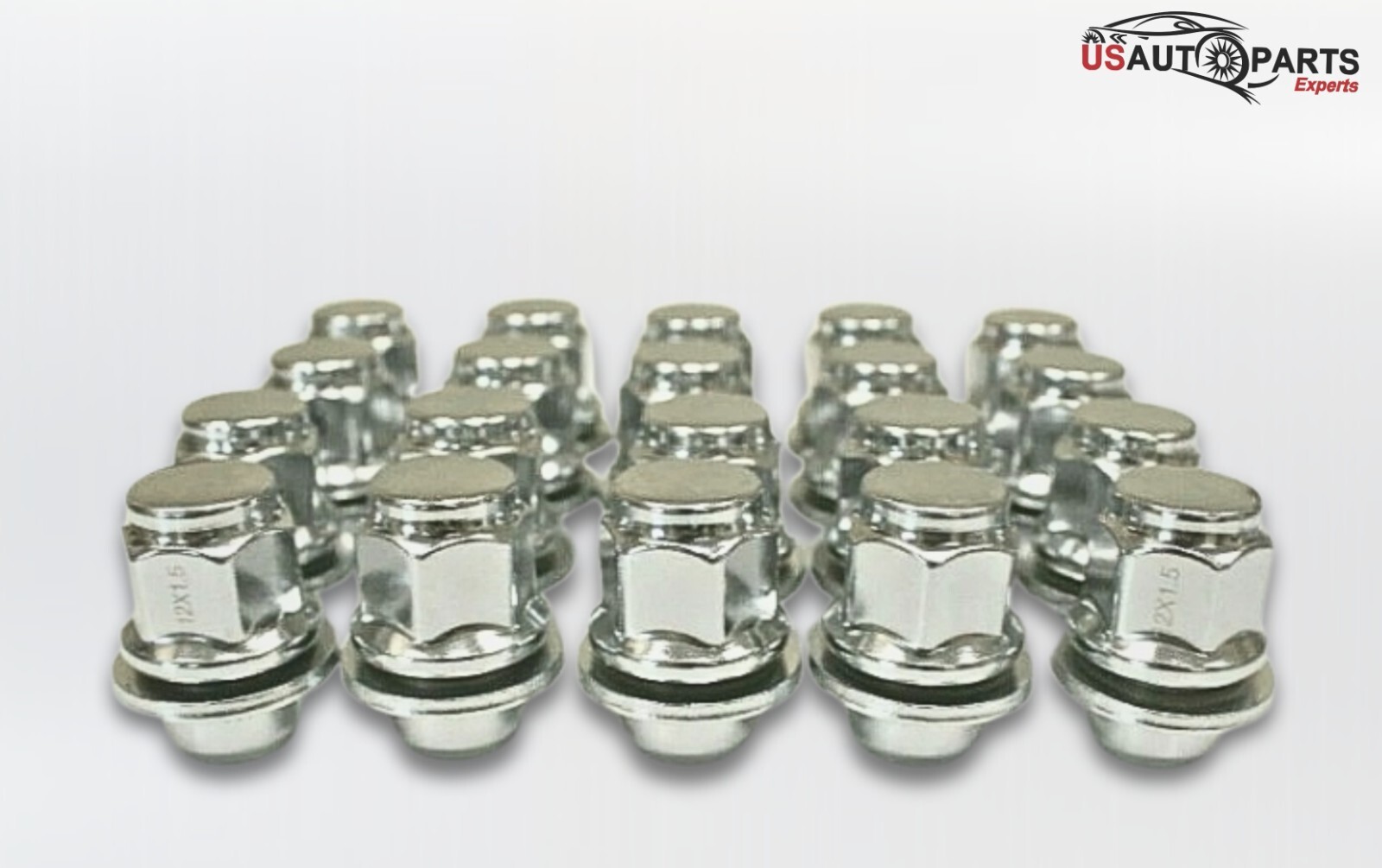 Qty 20 Chrome 12x1.5 OEM Wheel Lug Nuts Mag Seat Washer for Lexus Toyota Camry Qty 20 Chrome 12x1.5 OEM Wheel Lug Nuts Mag Seat Washer for Lexus Toyota Camry