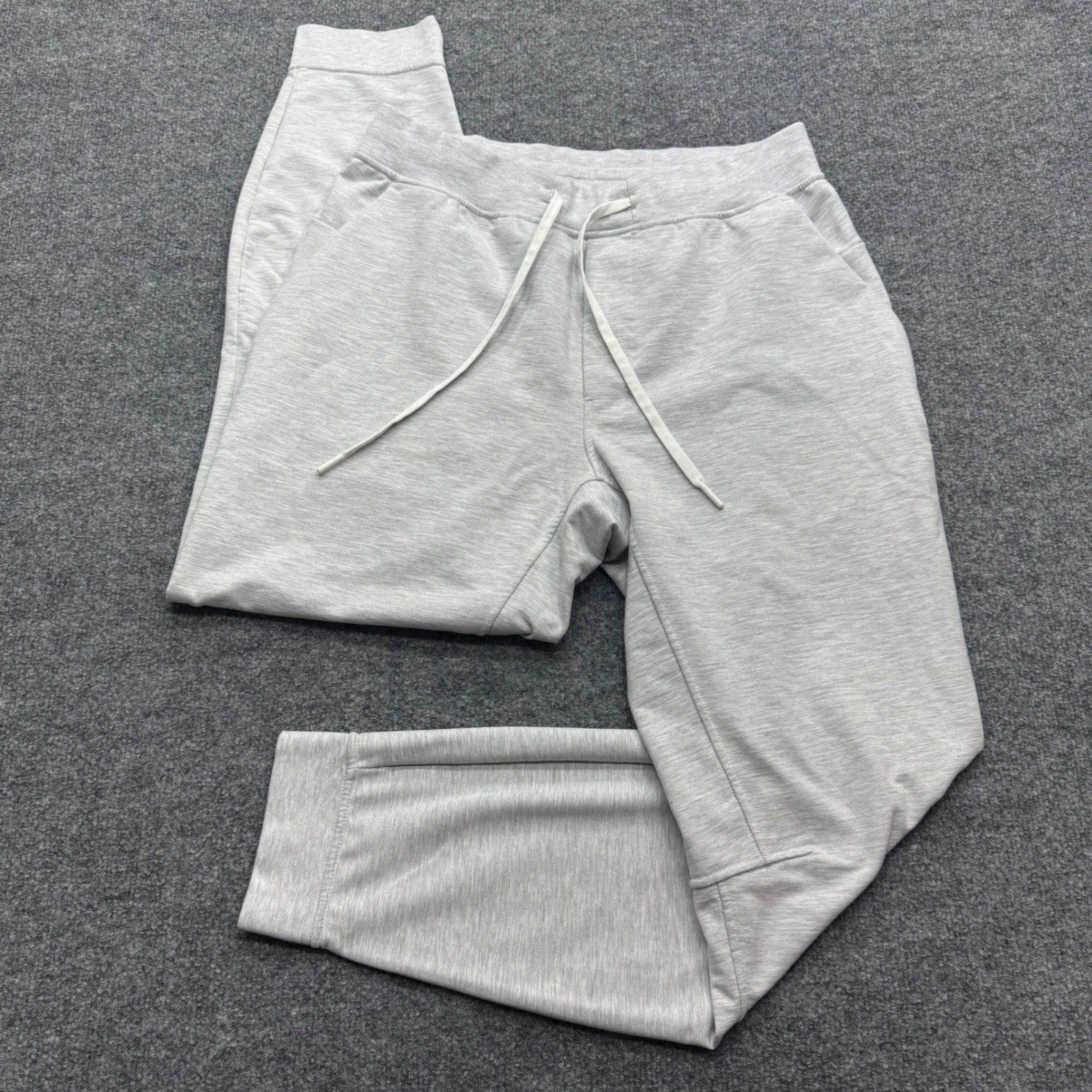 Lululemon City Sweat Jogger Mens Large Light Grey Heathered Tapered Sweatpants