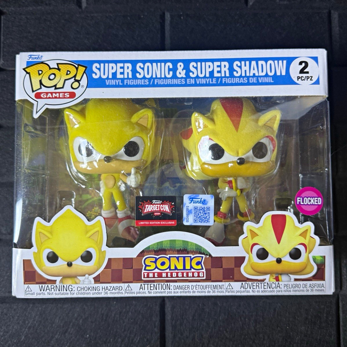 Funko Pop Target on Sonic the Hedgehog Super Sonic & Super Shadow Flocked 2Pack Funko Pop Target on Sonic the Hedgehog Super Sonic & Super Shadow Flocked 2Pack