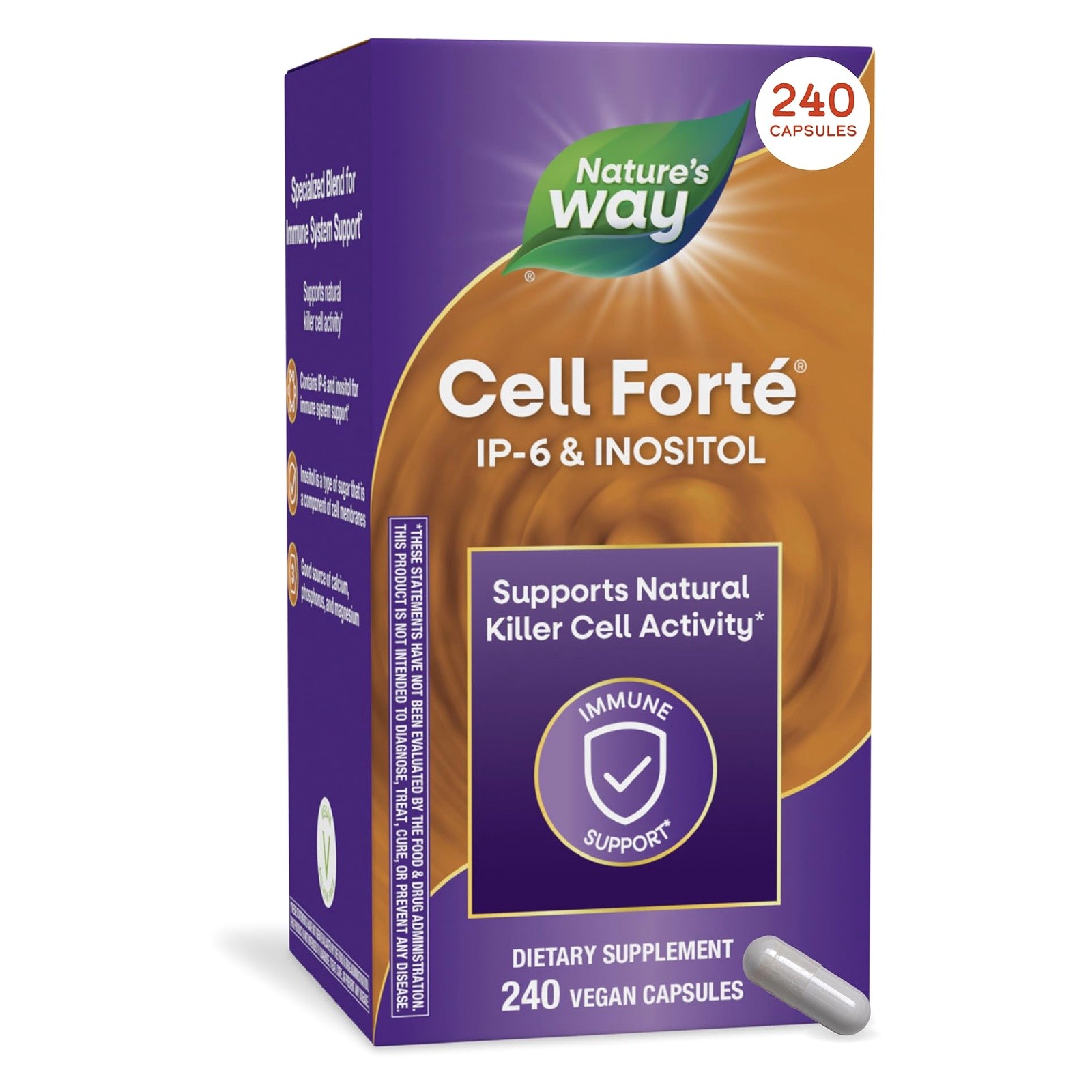 NW Nature\'s Way Cell Forté IP-6 & Inositol 240 Caps EXP 03/28