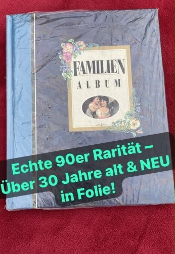 Familienalbum Bilder 1994 NEU OVP Verschweißt Fotoalbum Rarität 30 Jahre Vintage