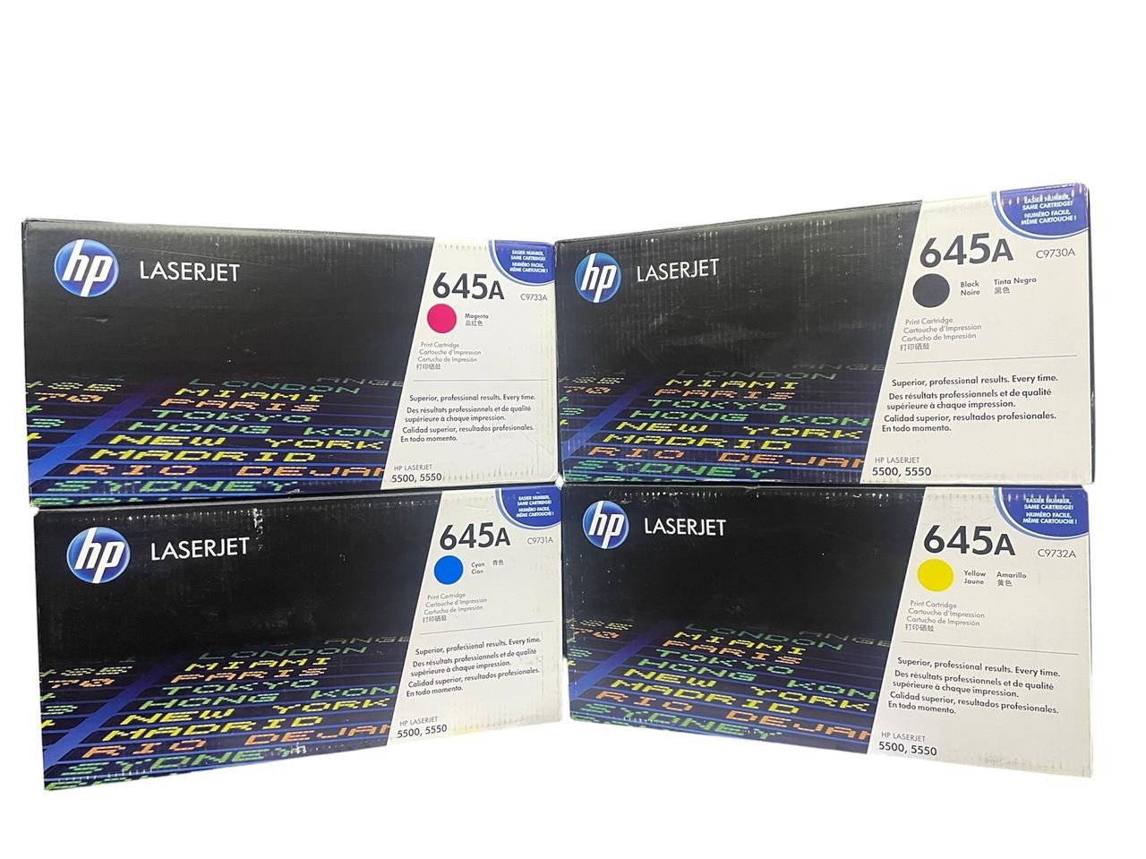 Original HP 645A Set C9730a C9731a C9732A C9733a New Sealed