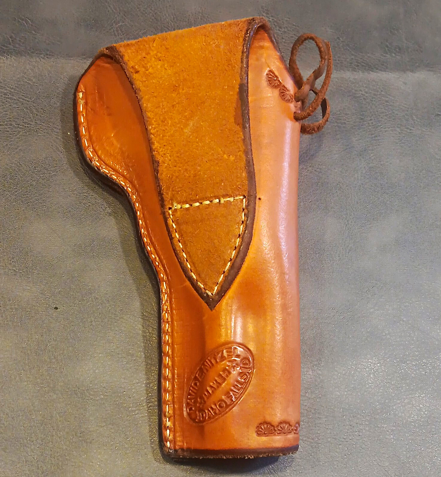 Vintage David T Nitze Custom Leather Holster Left Hand Single Action Revolver