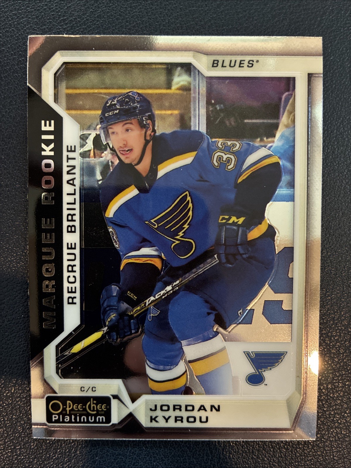 2018-19 O-Pee-Chee Platinum - Marquee Rookies Jordan Kyrou #163 (RC) 2018-19 O-Pee-Chee Platinum - Marquee Rookies Jordan Kyrou #163 (RC)