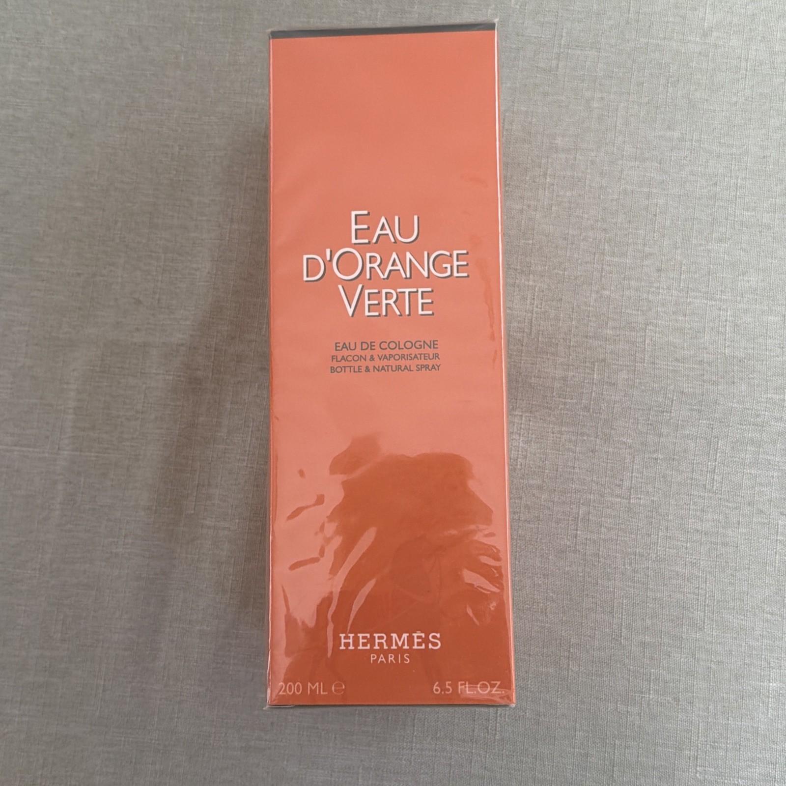 HERMES EAU D\'ORANGE VERTE 6.5 FL. OZ / 200 ml Eau de Cologne Spray Sealed Box