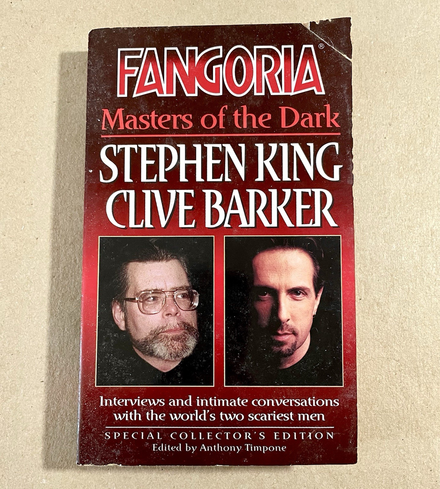 Fangoria Masters of the Dark Stephen King & Clive Barker 1997 Harper PB 1ST PRT