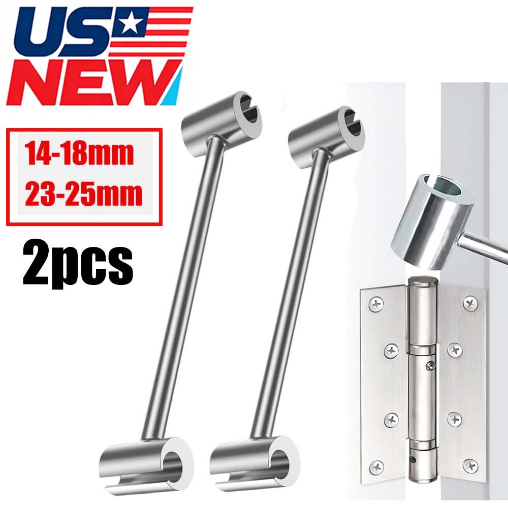 2X Door Hinge Adjustment Tool Upgrade Steel Hinges Gap Adjusting Wrench 14-25MM