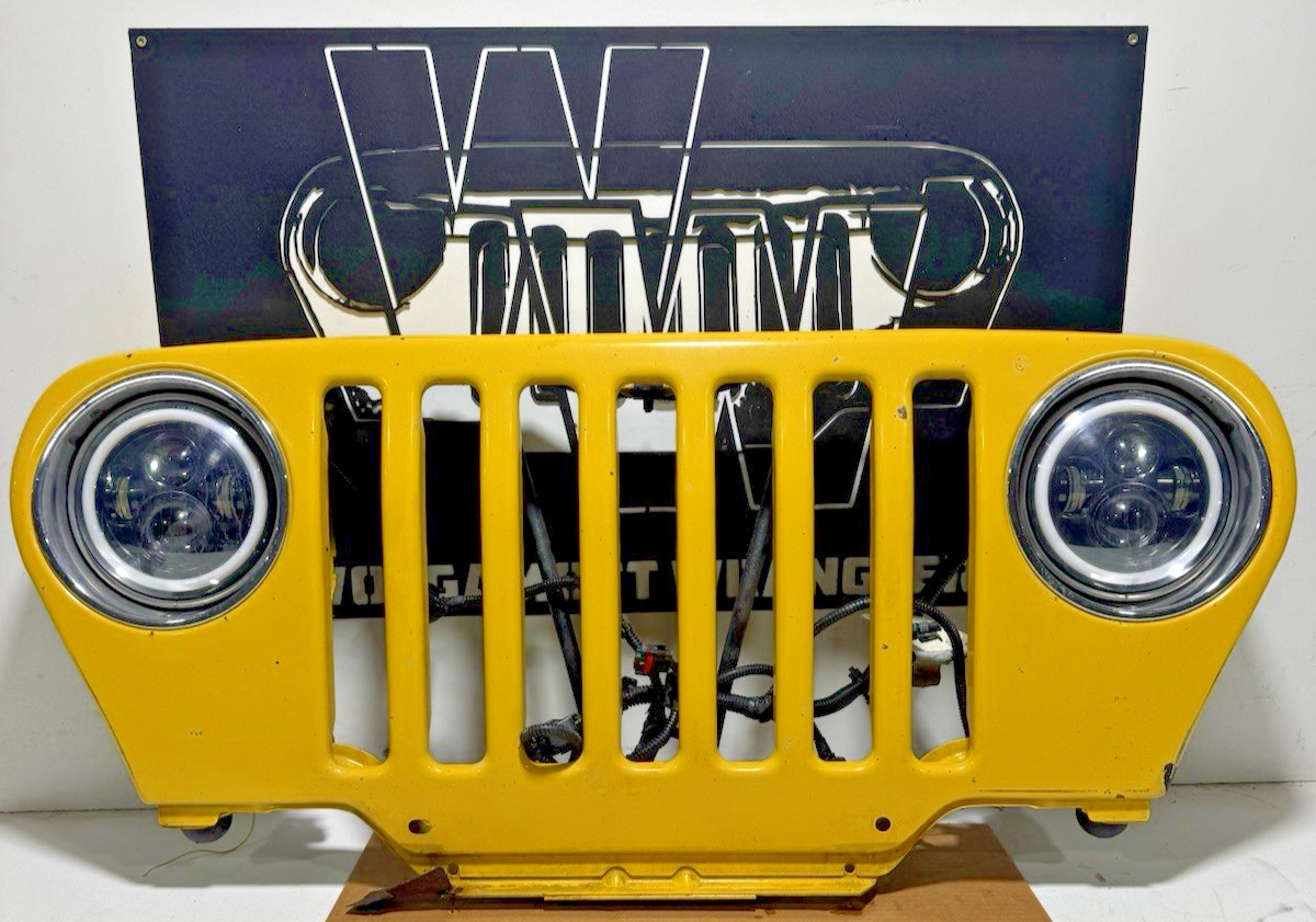 97-06 Jeep TJ Wrangler PYH Solar Yellow Front Grille Panel Headlights & Harness 97-06 Jeep TJ Wrangler PYH Solar Yellow Front Grille Panel Headlights & Harness