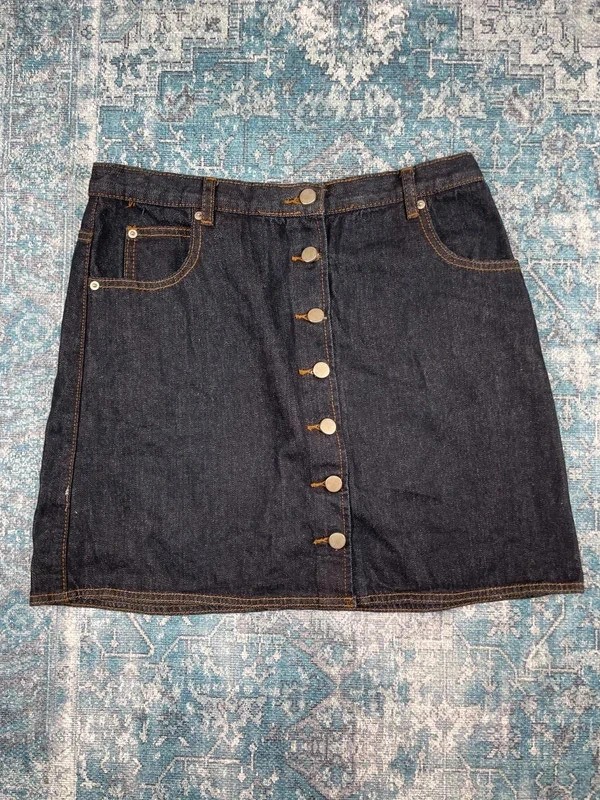 ASOS Denim Dark Wash Denim Skirt ASOS Denim Dark Wash Denim Skirt