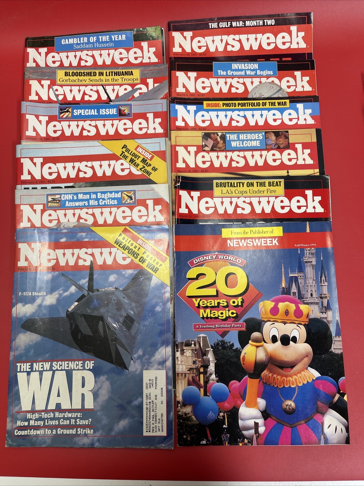 Vintage Newsweek Magazines Lot 12 1991 ( Jan - March) Vintage Newsweek Magazines Lot 12 1991 ( Jan - March)