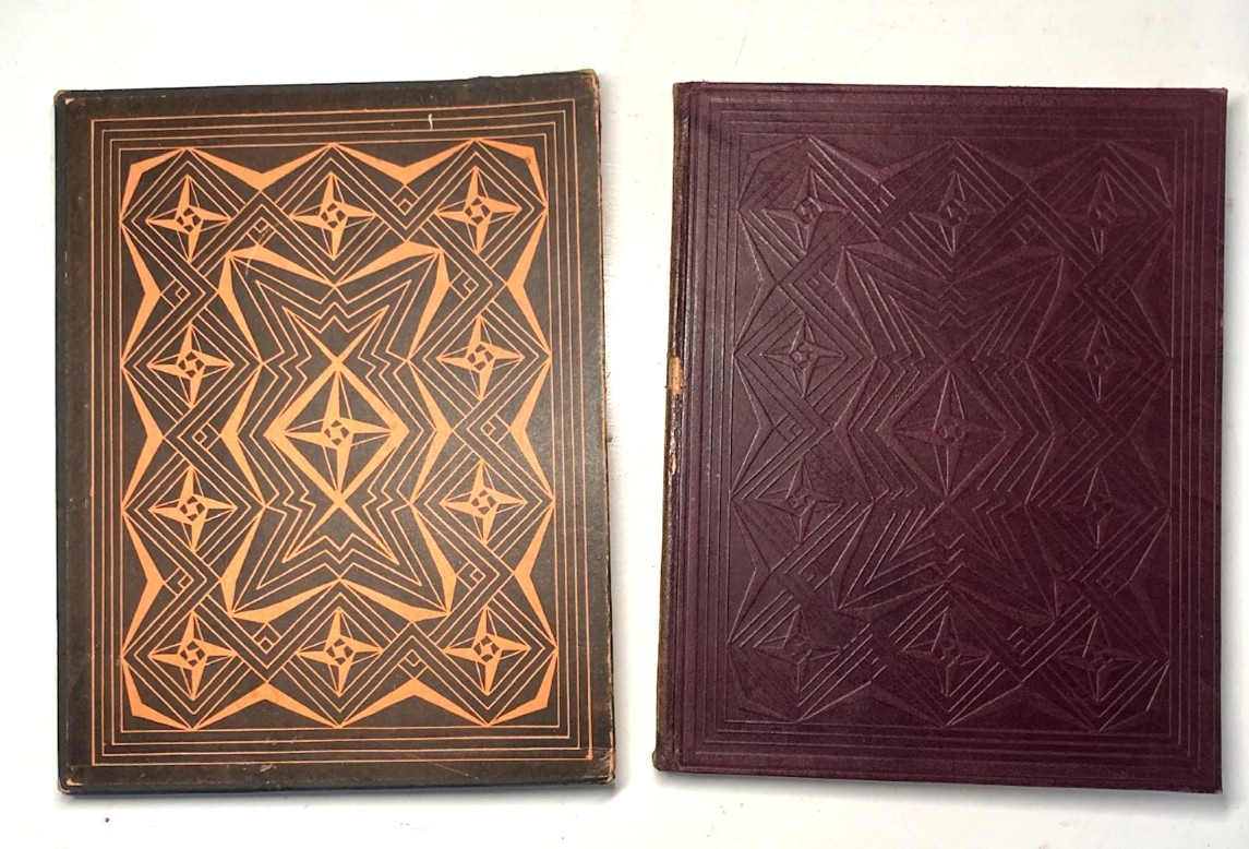 1916 Czech Cubist Theer Vsemu Navzdory Kalab Jelinek Leather Slipcase Brunner